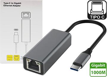 Placa De Red USB Tipo C A RJ45 H 1000MBPS Gigabit - No Es USB Normal