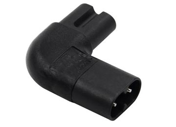 Adaptador Ocho M A Ocho H Tipo L 90 Grados - Interlock Conector Iec C7