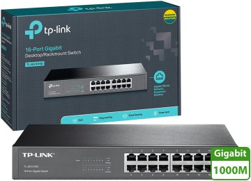 ddr-tp-15881 Switch De Red 16 Puertos Tp-link Tl-sg1016d Metalico Rackeable Gigabit