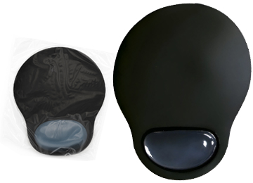 Pad Mouse Intco Gp802 Apoya Muneca De Gel 27x22cm Negro