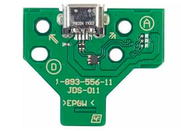 Placa Jack Joystick PS4 Playstation 4 JDS-011 12 Pines Micro USB Incluye Flexible