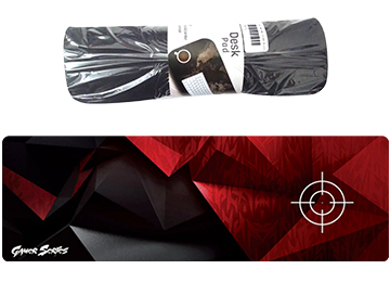 Pad Mouse Cdtek Bigg3 90x28cm Gamer Negro Con Rojo