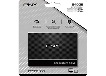 Disco Solido Ssd 250gb 2.5 Sata Iii Pny Cs900 Lectura Hasta 535mb Escritura Hasta 500mb