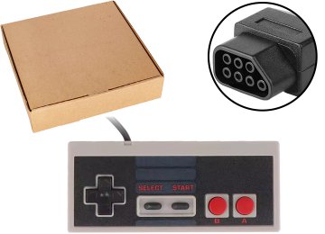 Joystick Nintendo Nes 8 Bits 7 Pines - No Sirve Para Family Game Ni Famicom 9 Pines Alternativo