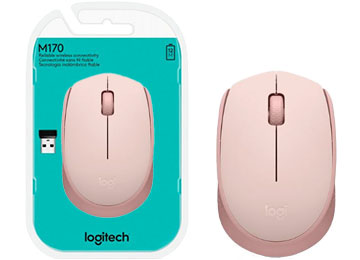 ddr-tp-18283 Mouse Logitech M170 Inalambrico Lleva 1 Pila Aa Incluida Rosa