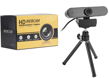 Webcam 4k 30fps Usb Autofoco Con Microfono Rotacion 360 Grados Incluye Tripode