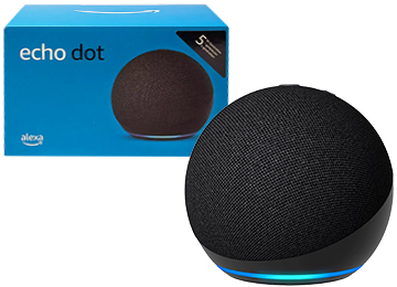 ddr-tp-19425 Parlante Amazon Echo Dot 5 Asistente Virtual Maneja Spotify Netflix Youtube Alexa Y Mas Carbon Charcoal - Incluye Cargador 12v 1.2a 4.0x1.7mm Patas Rectas