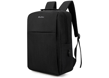 ddr-tp-19998 Mochila Kolke Kvm-710 Ejecutiva Elegant 1 Puerto Usb 2.0 2 Compartimientos Con Cierre Dimensiones 29x41x12cm Negra