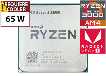 Procesador Amd Ryzen 3 3200g 3.6ghz A 4.0ghz 4 Nucleos 4 Hilos 8 Gpu 6mb De Cache Vega Graphics 8 Am4 - Outlet - Usado - Oem - Sin Caja Ni Cooler Ventilador