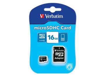 Microsd 16gb Clase 10 Verbatim 533x V10 U1 80mb Con Adaptador A Sd