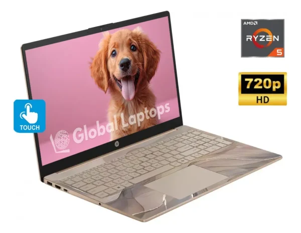 HP Ryzen 5 16 GB 1 TB Ssd Pantalla Tactil 15.6 Hd 1366 px x 768 px Amd Radeon Graphics Windows 11 Laptop 15-fc0509 Con Regalo