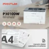 Impresora Laser Monocromatica Pantum P3010dw Wifi Doble Faz Color Blanco