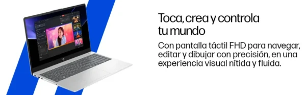 Notebook HP 15-fd2351la Intel Core Ultra 5 8GB RAM 512GB SSD 15,6" Táctil FHD Windows 11