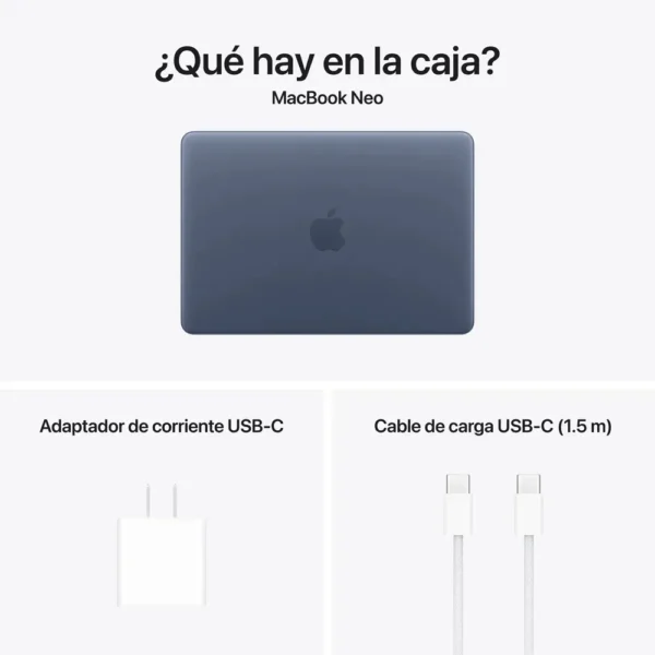Apple 2026 Macbook Neo (de 13 Pulgadas, Chip A18 Pro De Apple Con Cpu De 6 Núcleos Y Gpu De 5 Núcleos, 8gb Memoria Unificada, 512 gb) - Índigo