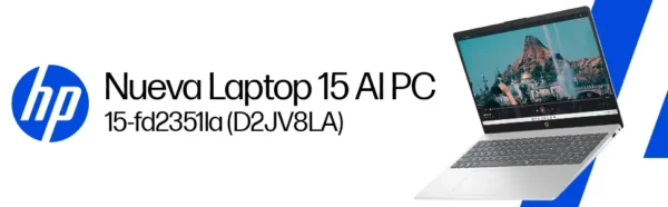 Notebook HP 15-fd2351la Intel Core Ultra 5 8GB RAM 512GB SSD 15,6" Táctil FHD Windows 11