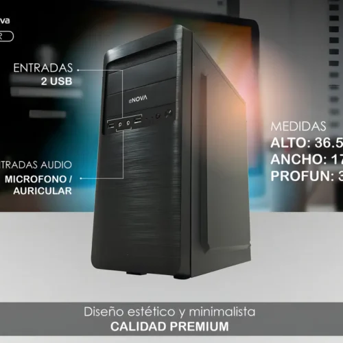PC Escritorio Grupo Tecno Intel Core i5 8GB RAM SSD 240GB Oficina Hogar