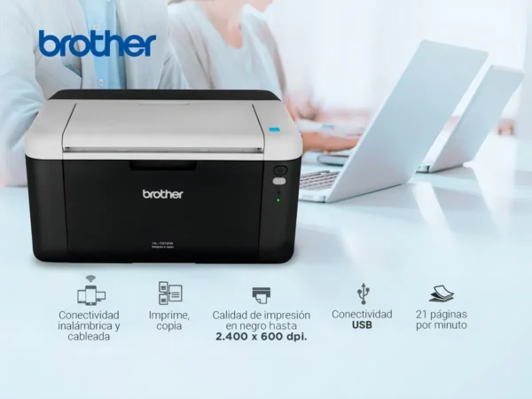Impresora laser Brother Hl-1 1212w negro/blanco