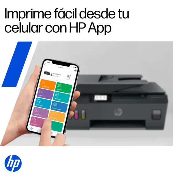 Impresora Multifuncional HP Smart Tank 530 Sistema Continuo Color Wi-Fi ADF