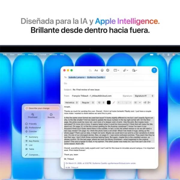 Apple 2026 Macbook Neo (de 13 Pulgadas, Chip A18 Pro De Apple Con Cpu De 6 Núcleos Y Gpu De 5 Núcleos, 8gb Memoria Unificada, 256 gb) - Índigo
