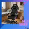 D_NQ_NP_2X_763062-MLA88423085325_072025-F.webp Silla Gamer Gris Mtl Ergonomica Masajeadora Con Luz Led Material del tapizado Cuero sintético
