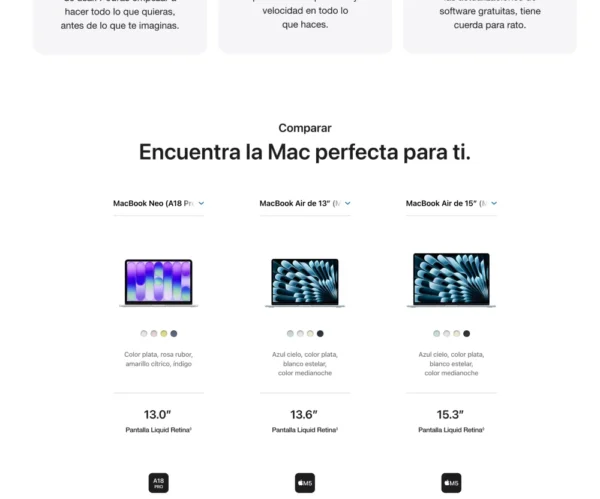 Apple 2026 Macbook Neo (de 13 Pulgadas, Chip A18 Pro De Apple Con Cpu De 6 Núcleos Y Gpu De 5 Núcleos, 8gb Memoria Unificada, 256 gb) - Rosa Rubor