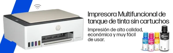 Impresora Multifuncional HP Smart Tank 583 Sistema Continuo a Color con Wi-Fi
