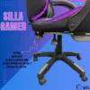 D_NQ_NP_2X_800487-MLA88164341758_072025-F.webp Silla Gamer Gris Mtl Ergonomica Masajeadora Con Luz Led Material del tapizado Cuero sintético
