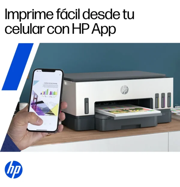 Impresora Multifuncional HP Smart Tank 720 Sistema Continuo a Color Wi-Fi Duplex (Doble Cara Automático)