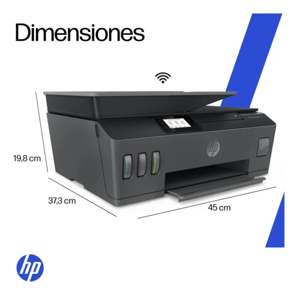 Impresora Multifuncional HP Smart Tank 530 Sistema Continuo Color Wi-Fi ADF