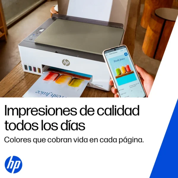Impresora Multifuncional HP Smart Tank 583 Sistema Continuo a Color con Wi-Fi