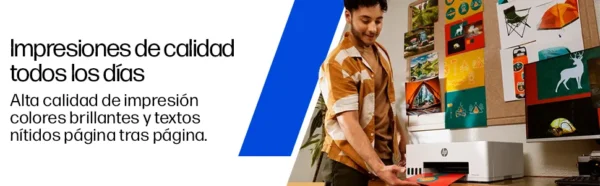 Impresora HP Smart Tank 210 Sistema Continuo Color Wi-Fi