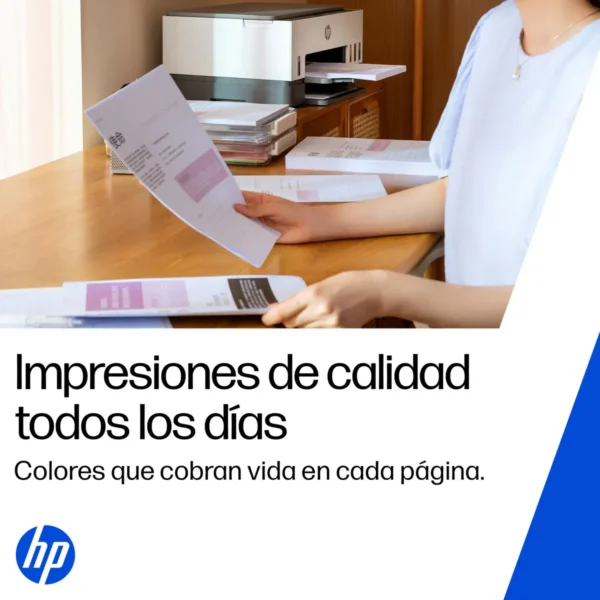 Impresora Multifuncional HP Smart Tank 720 Sistema Continuo a Color Wi-Fi Duplex (Doble Cara Automático)
