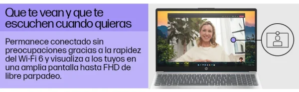 Notebook HP 15-fd0267la Intel Core i5 8GB RAM 512GB SSD 15.6" Táctil FHD Windows 11 Incluye Mochila y Mouse HP