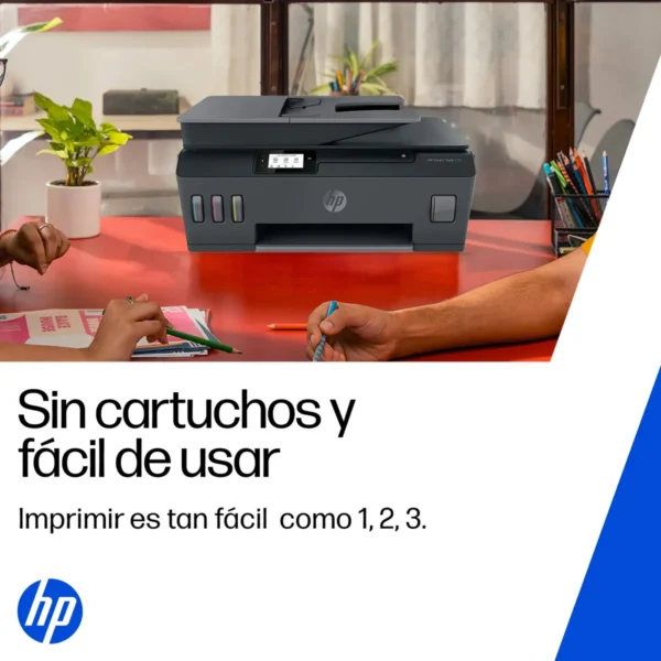Impresora Multifuncional HP Smart Tank 530 Sistema Continuo Color Wi-Fi ADF