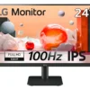 Monitor LG con pantalla de 24" 100Hz y resolución Full HD