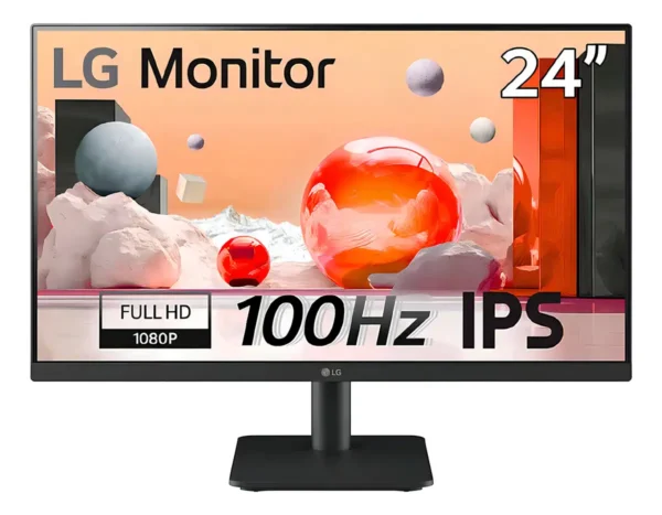 Monitor LG con pantalla de 24" 100Hz y resolución Full HD