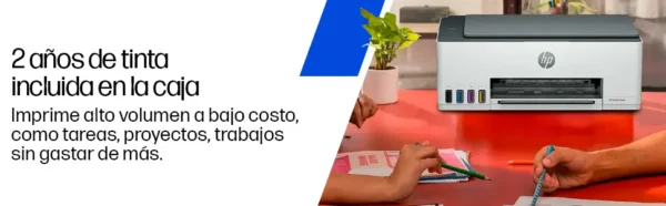 Impresora Multifuncional HP Smart Tank 580 Sistema Continuo a Color Wi-Fi