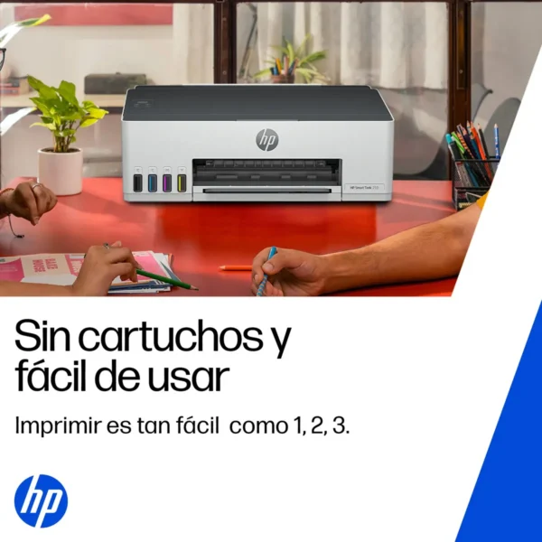Impresora HP Smart Tank 210 Sistema Continuo Color Wi-Fi