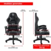 D_NQ_NP_2X_887425-MLA113914375881_062026-F.webp Silla Gamer Ergonómica The Game House con Respaldo Reclinable y Soporte Lumbar