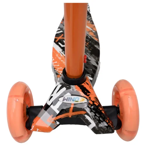 Monopatin Infantil Rainbow 3 Ruedas Led Wind Color Naranja
