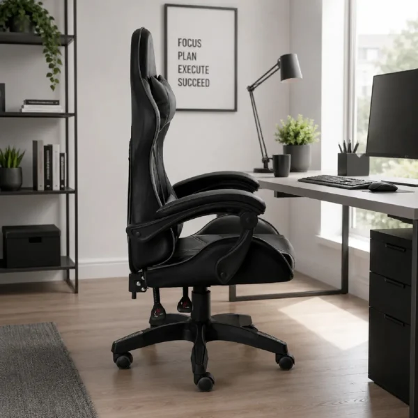 D_NQ_NP_2X_891549-MLA113914114375_062026-F.webp Silla Gamer Ergonómica The Game House con Respaldo Reclinable y Soporte Lumbar