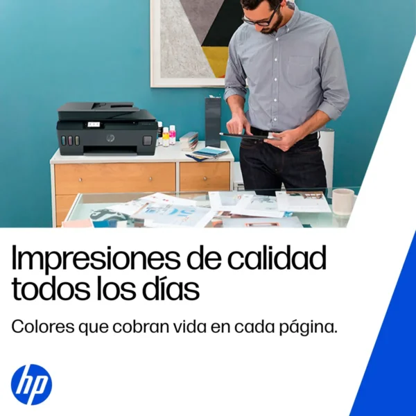 Impresora Multifuncional HP Smart Tank 530 Sistema Continuo Color Wi-Fi ADF