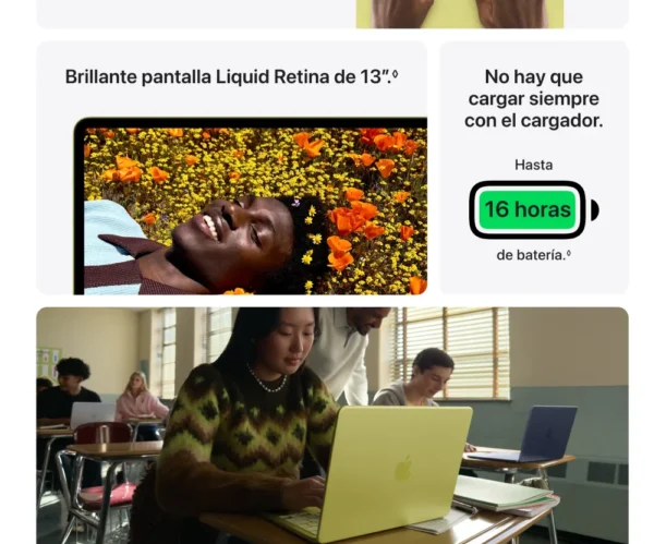 Apple 2026 Macbook Neo (de 13 Pulgadas, Chip A18 Pro De Apple Con Cpu De 6 Núcleos Y Gpu De 5 Núcleos, 8gb Memoria Unificada, 256 gb) - Índigo