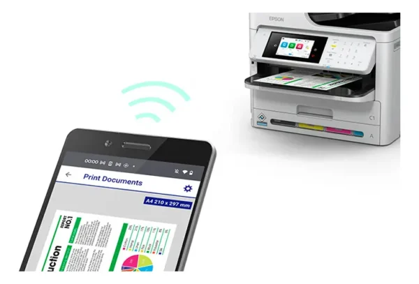 Impresora Multifunción Epson Workforce Pro Wf-c5890 Con Wifi Color Blanco