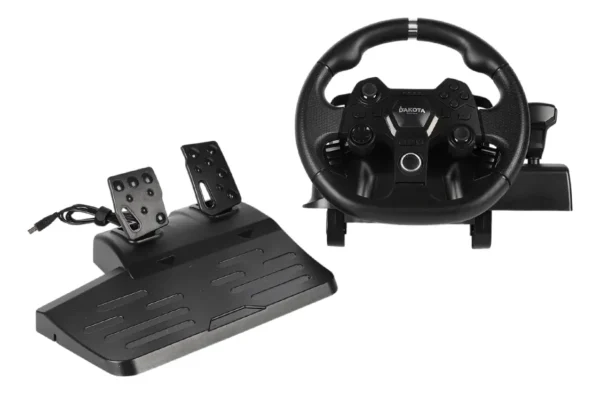 D_NQ_NP_2X_901806-MLA84833210364_052025-F.webp Volante Dakota Con Pedales Para Simulador Compatible Pc Ps Xbox