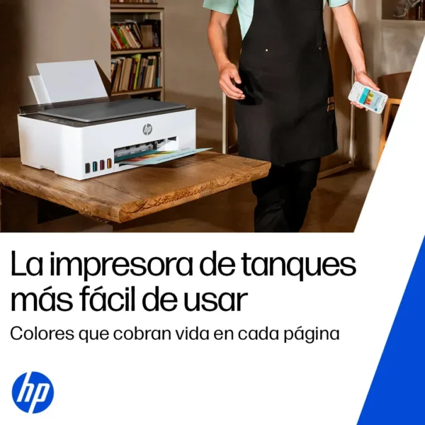 Impresora Multifuncional HP Smart Tank 580 Sistema Continuo a Color Wi-Fi