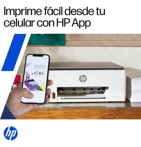 Impresora Multifuncional HP Smart Tank 580 Sistema Continuo a Color Wi-Fi 1F3Y2A
