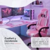 D_NQ_NP_2X_933645-MLA94364510929_102025-F.webp Silla Gamer Alpina Ergonómica Giratoria Reclinable ft-088 Color Negro Material del tapizado Cuero sintético