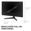 Monitor Gamer Viewsonic 24 Vx2429 Fhd 200hz Color Negro
