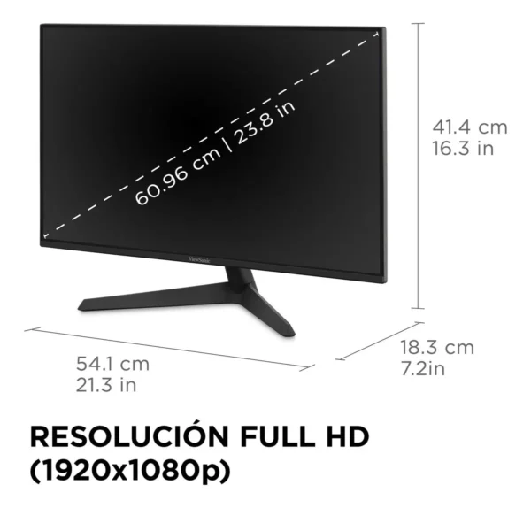 Monitor Gamer Viewsonic 24 Vx2429 Fhd 200hz Color Negro